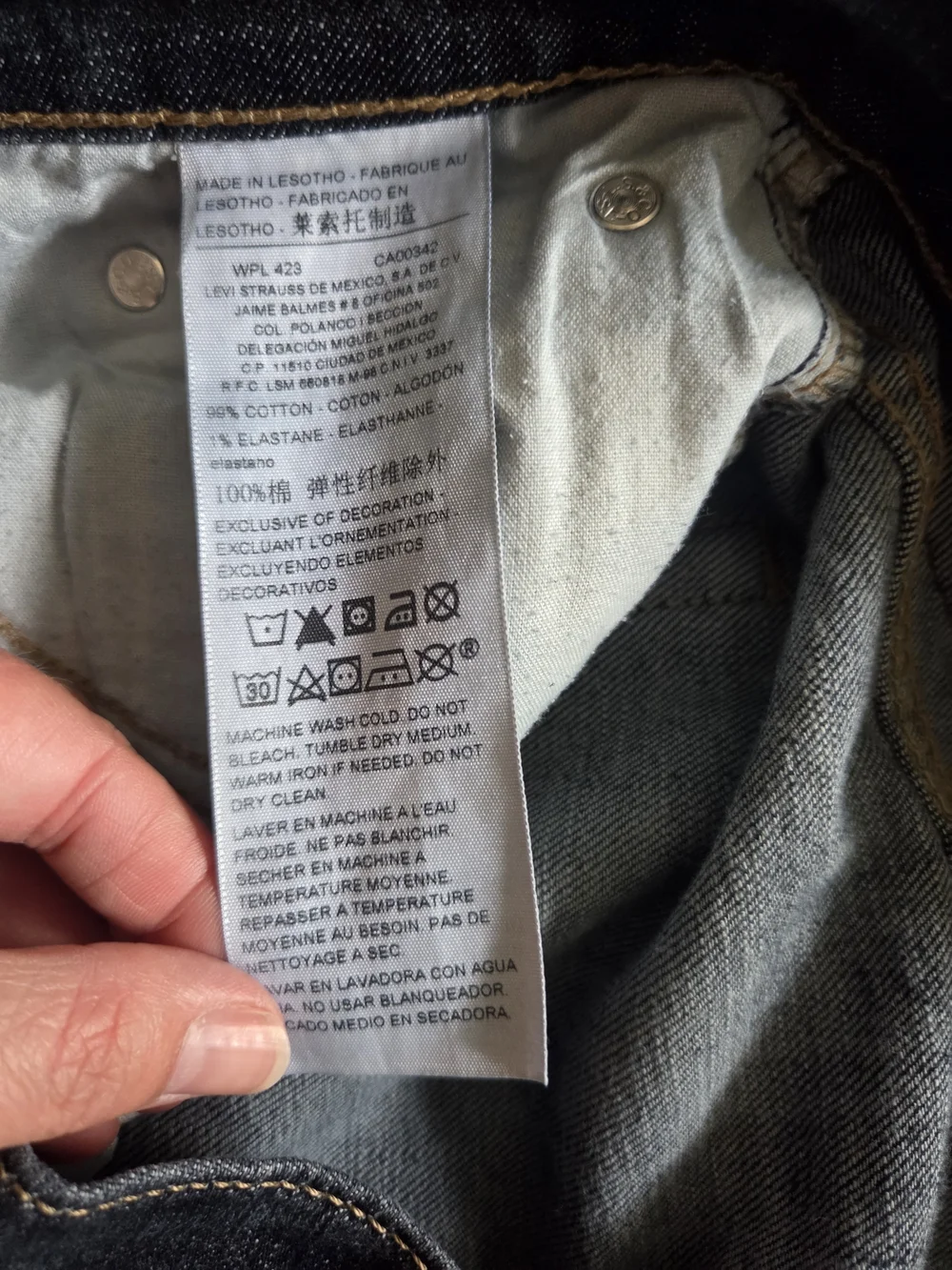 Signature Straight Dark Blue Men's Jeans